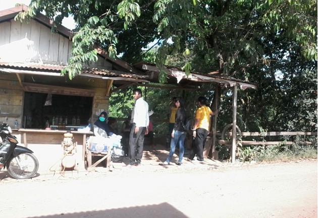 Tim gabungan saat menjaga pintu masuk ke Pulau Pandan.