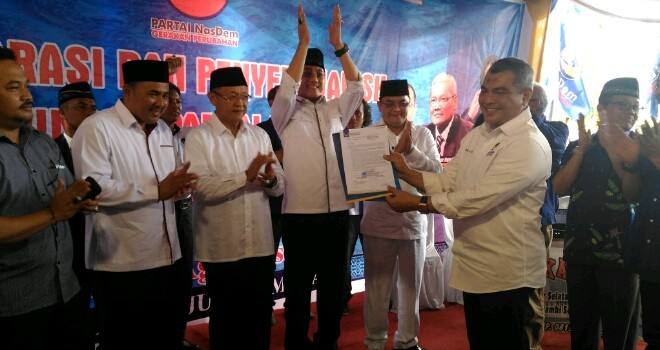 Tiga Pasangan Cakada Terima Rekomendasi NasDem.