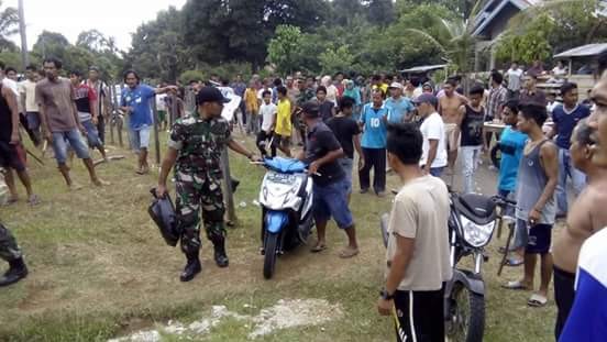 Bentrok antar Desa yang terjadi di Bungo.
