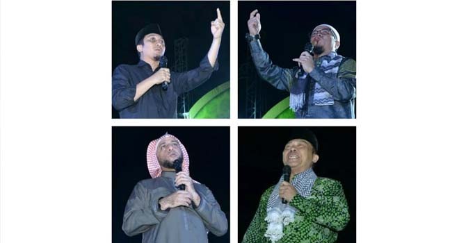 5 ustadz kondang dalam acara Tabligh Akbar yang digelar Pemerintah Kota Jambi.