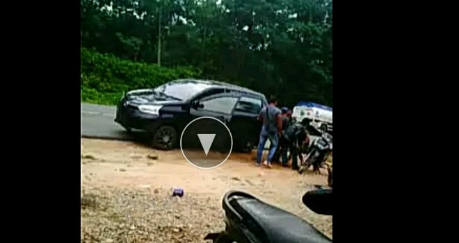 Penculikan yang sempat direkam oleh warga.