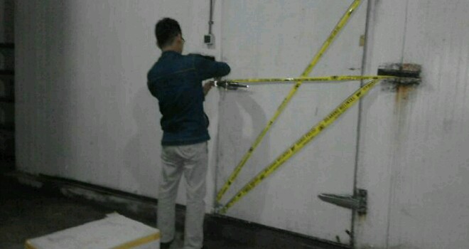 Gudang trenggiling di segel polisi.