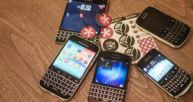 Ponsel BlackBerry.