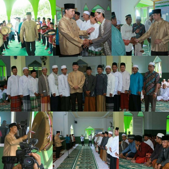 Walikota  Fasha saat melantik pengurus Masjid Baitul Makmur