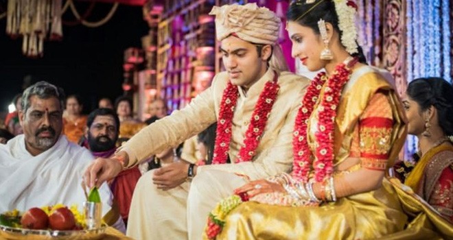 Pernikahan super mewah Rajeev Reddy dan Brahmani habiskan Rp triliun. Foto via lovelytelugu.com