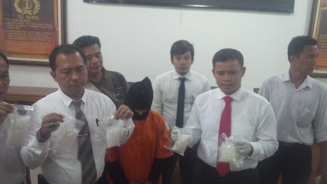 Perempuan asal aceh yang diamankan di Polda Jambi.