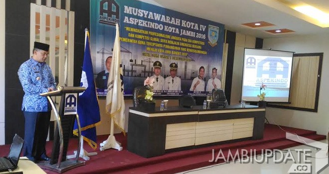 Musyawarah Asosiasi Pengusaha Konstruksi Indonesia (Aspekindo) Kota Jambi.