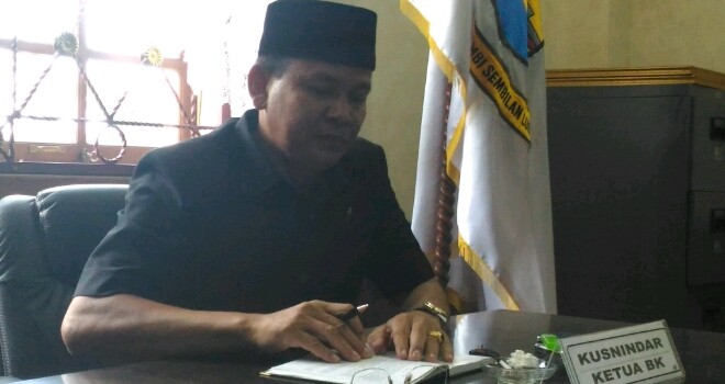 Kepala Badan Kehormatan (BK)DPRD Provinsi Jambi Kusnindar.