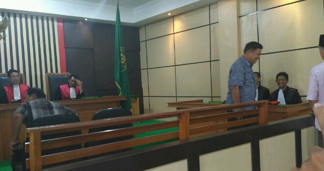 Irman usai menjalani sidang vonis.