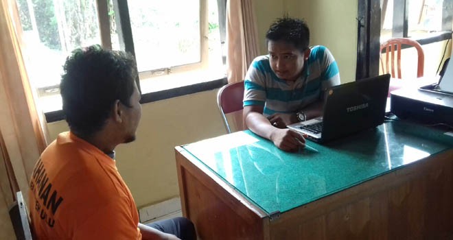 Pelaku cabul yang berhasil diamankan pihak kepolisian.