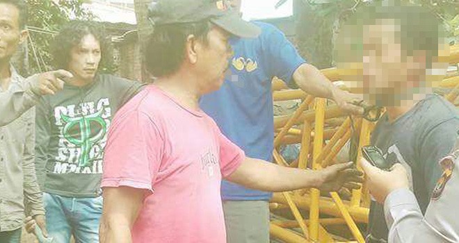 Pembobol Kantor di Kota Jambi ini Babak Belur Dihajar Massa.