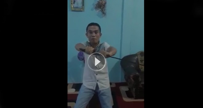 Video yudha putra Utama yang di unggah ke Facebook menantang aksi marah-marah Iwan 