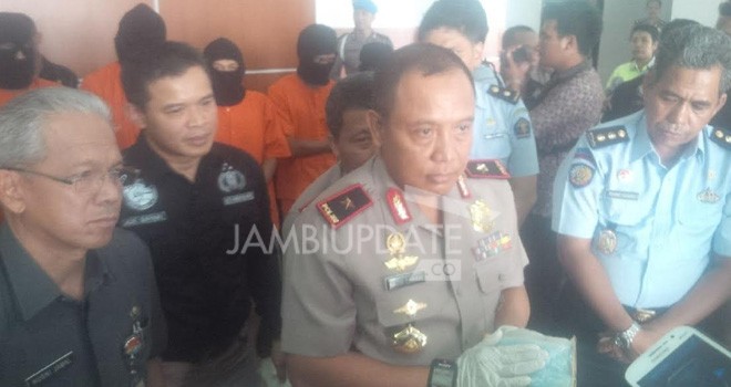 Pres release Kapolda Jambi, Brigjen Pol Yazid Fanani.