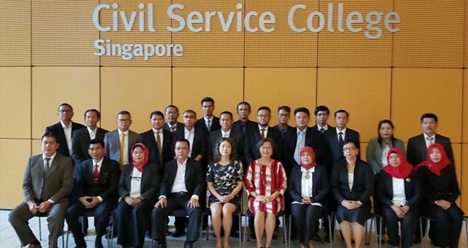50 ASN dari 18 SKPD Kota Jambi melakukan training di Singapura.