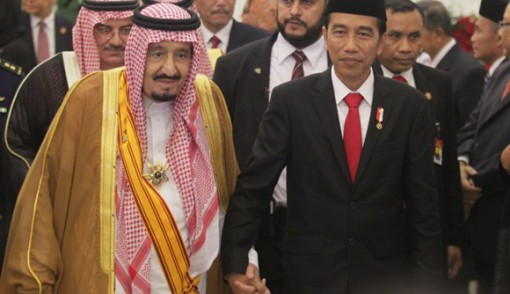 Raja Salman dan Presiden RI Joko Widodo. Foto: Jawa Pos