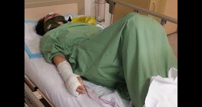 Terlihat korban yang tergeletak di RS di Malaysia.