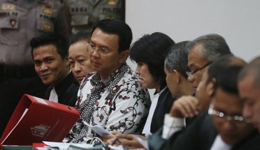 Ahok dalam persidangan perkara dugaan penodaan agama. Foto: dok.JPNN.com