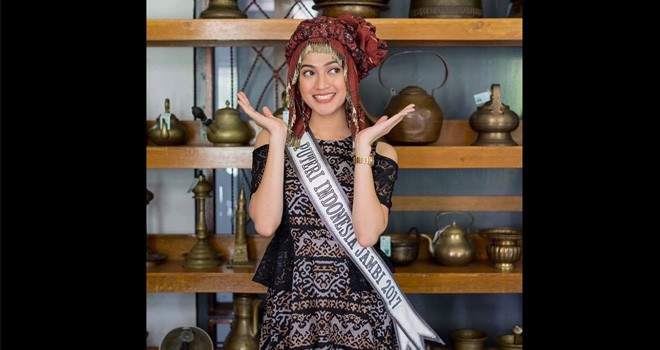 Syella Afsari, Finalis Putri Indonesia 2017 asal Jambi.