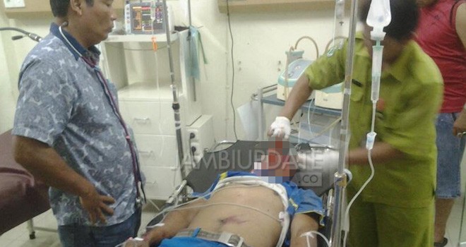 Korban tabrak lari di bungo saat berada di rumah sakit umum H.Hanafie.