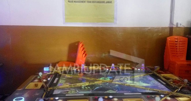 Mesin Judi Ketangkasan yang diamankan polisi.