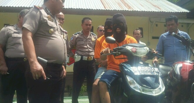 Dua pelaku maling motor di Kantor Gubernur Jambi berhasil diamankan pihak kepolisian. 