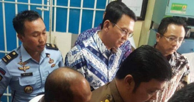Terpidana kasus penistaan agama Basuki Tjahaja Purnama atau Ahok di rumah tahanan LP Cipinang, Jakarta,Selasa (9/5). Ditjen Pemasyarakatan for Jawa Pos