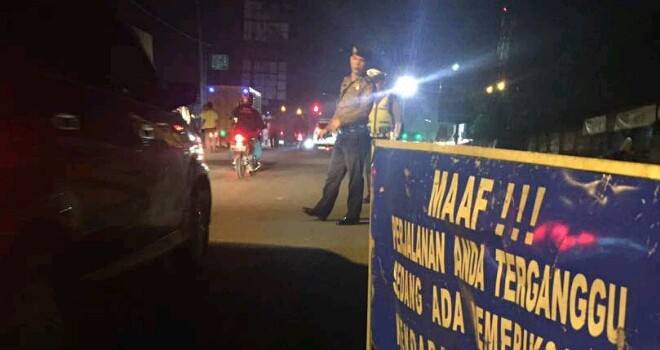 Razia Depan Polsek Kotabaru.