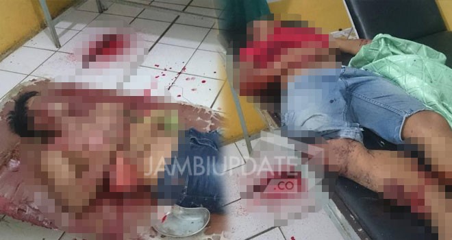 Dua Pengendara sepeda motor tewas usai ditabrak mobil di Dusun Pelangko, Kecamatan Jujuhan, Bungo.