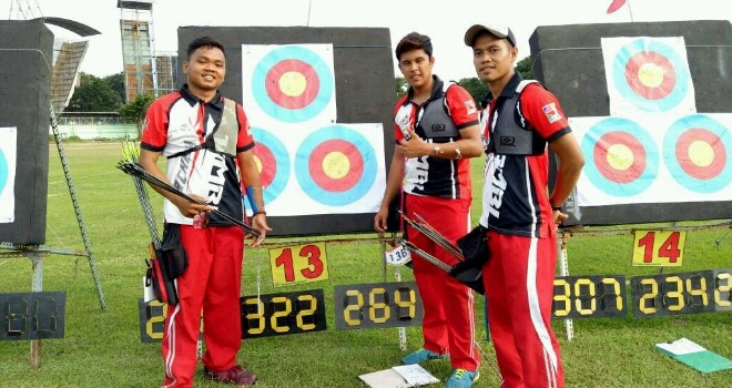  Atlet Jambi berhasil menyumbangkan medali pertama di Surabaya Internasional Archery Open Tournament 2017.