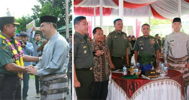 Walikota Jambi, H. Syarif Fasha menyambut langsung Tim Penilai Lomba Binter Tingkat Kodim ke-XX Tahun 2016-2017, di Kodim 0415/Batanghari.