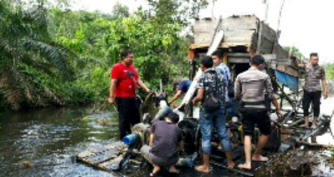 Seorang Pelaku PETI di Tebo Diamankan Polisi.
