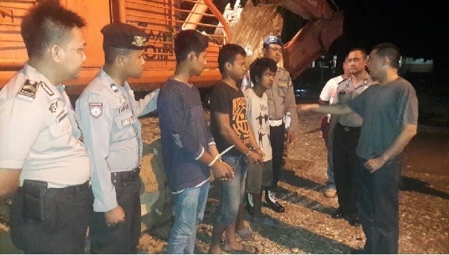 Polres Sarolangun berhasil mengamankan pelaku dengan barang bukti satu unit alat berat.