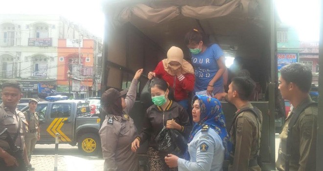  59 Napi Perempuan saat Dikembalikan ke Lapas.