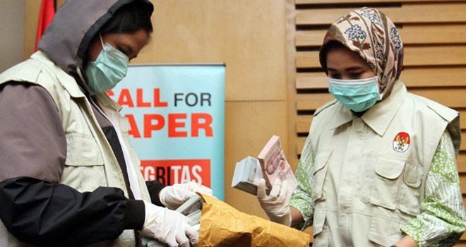 Ilustrasi barang bukti uang suap (Dok.JawaPos.com)