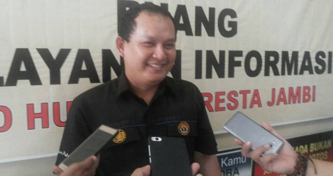 Plt Kasubag Humas Polresta Jambi, Brigpol Alamsyah Amir.