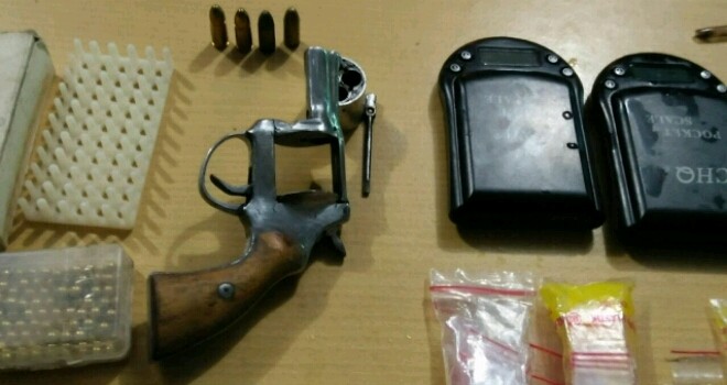  Senjata Api Rakitan Saat Penangkapan Dua Pelaku Narkoba di Merangin.