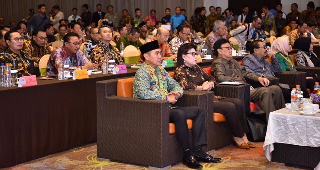 Walikota Jambi, Sy Fasha ikut menghadiri Rakernas Apeksi di Kota Malang yang dibuka lansung oleh Menteri Dalam Negeri RI Tjahjo Kumolo.