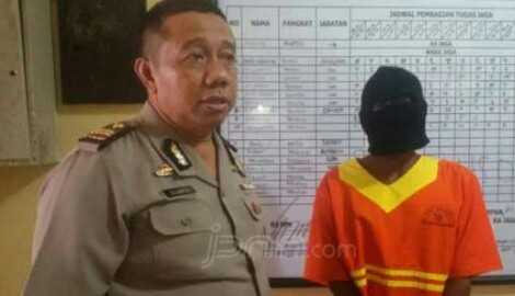 AN saat diamankan Polisi. 