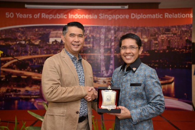 Walikota Jambi, Sy Fasha melakukan kerja sama antara Pemkot Jambi dan Singapura.
