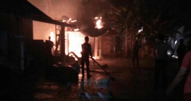 Kebakaran Satu rumah di Desa Purwodadi, Kelurahan Muarotebo, Kecamatan Tebo Tengah, Kabupaten Tebo.