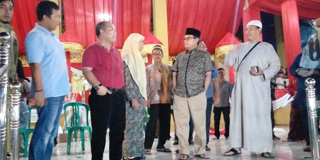 Bupati Tanjabtim, H Romi Hariyanto saat mendampingi Wagub Fachrori Umar Saksikan Glator MTQ.