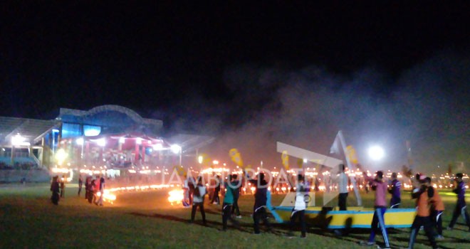 Suasana menjelang pembukaan MTQ ke-47 Tingkat Provinsi Jambi di Tanjabtim.