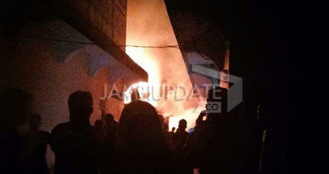 Pasar Pelita Rantau Rasau Terbakar.