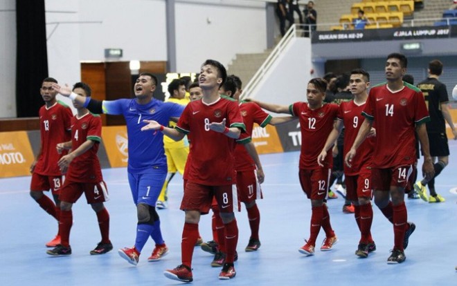 Timnas futsal putra Indonesia meraih kemenangan mengejutkan atas Thailand (Twitter@pssi_fai)