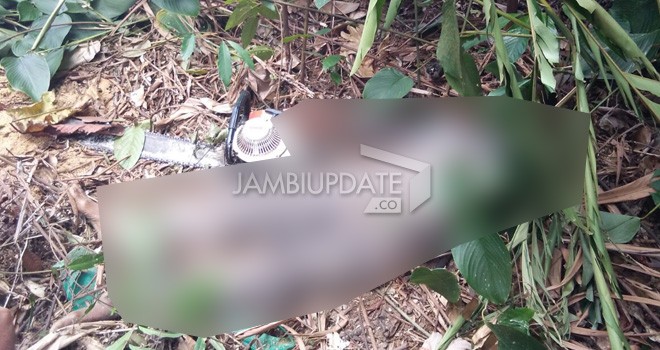Jauhari (55) warga Dusin Sukarejo Desa Bukit Pamuatan, Kecamatan Serai Serumpun yang ditemukan tewas.