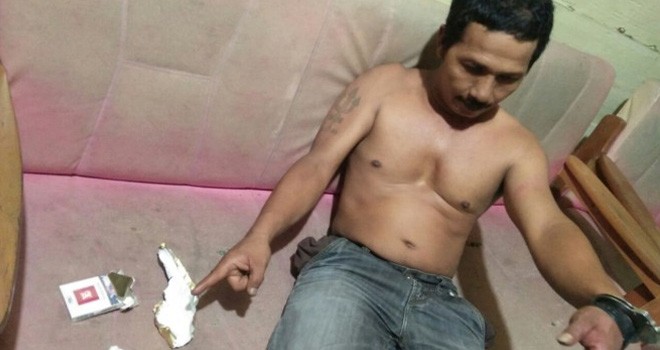 Pengedar Nakorba di Tanjabtim saat di amankan Polisi.