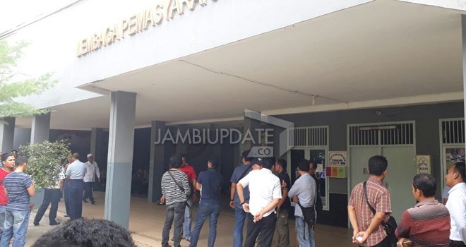 Suasana di Lapas Jambi, Rabu (27/9).