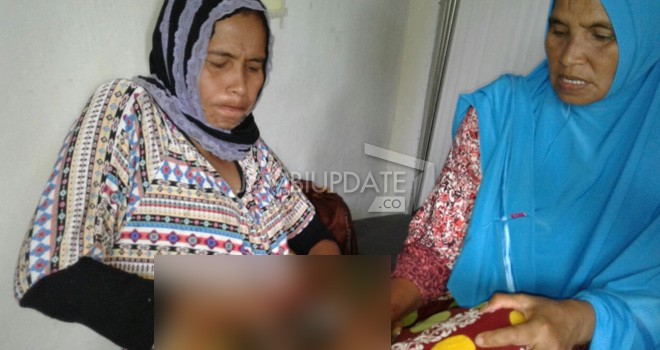 Tangan Warga Tanjab Timur ini Digiling Blender.