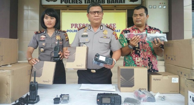  Polres Tanjabbar Amankan Elektronik Ilegal Senilai Miliaran Rupiah.