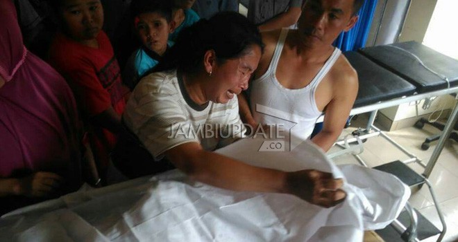 Jenazah Kakek-kakek di Kerinci yang Tewas Terseret Sungai Batang Merao.